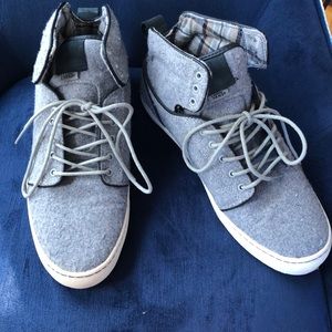 Vans OTW Alomar Gray Wool Hi Top shoes 11.5
